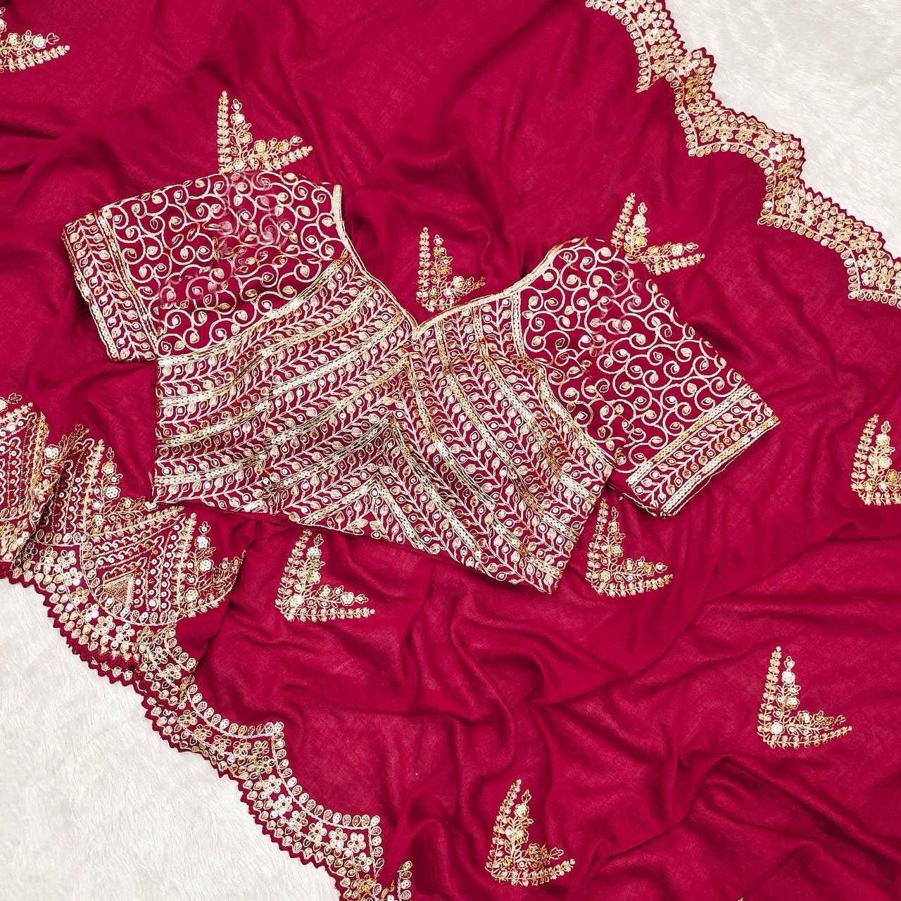 Ynf Vichitra Silk RIN134 0294 Silk Sarees Wholesale Soft Silk Sarees Zari Border Silk Sarees Embroidered Silk Sarees Manufacturer