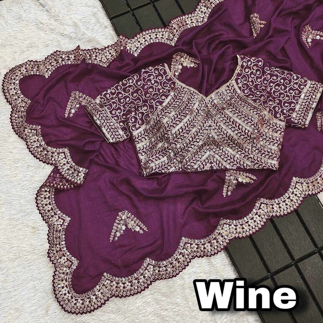 Ynf Vichitra Silk RIN134 0294 Silk Sarees Wholesale Soft Silk Sarees Zari Border Silk Sarees Embroidered Silk Sarees Manufacturer