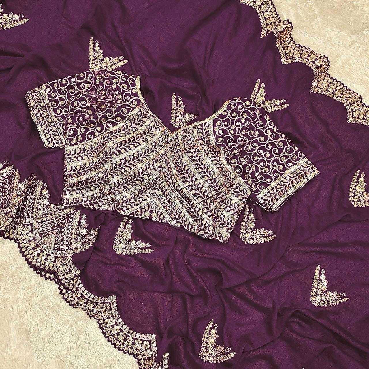 Ynf Vichitra Silk RIN134 0294 Silk Sarees Wholesale Soft Silk Sarees Zari Border Silk Sarees Embroidered Silk Sarees Manufacturer