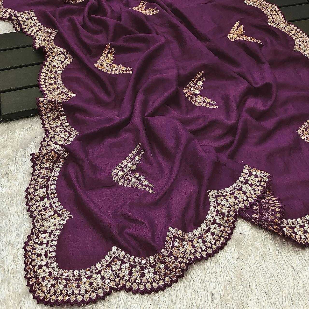 Ynf Vichitra Silk RIN134 0294 Silk Sarees Wholesale Soft Silk Sarees Zari Border Silk Sarees Embroidered Silk Sarees Manufacturer