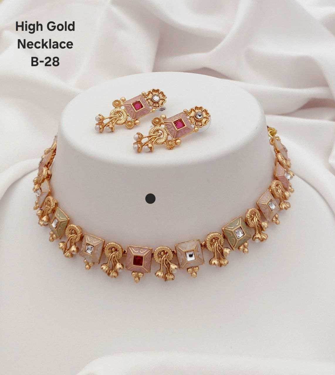 Ynf Brass Womens Jewellery Wholesale Choker Necklaces Necklaces Set Golden Necklace Set Manufacturer