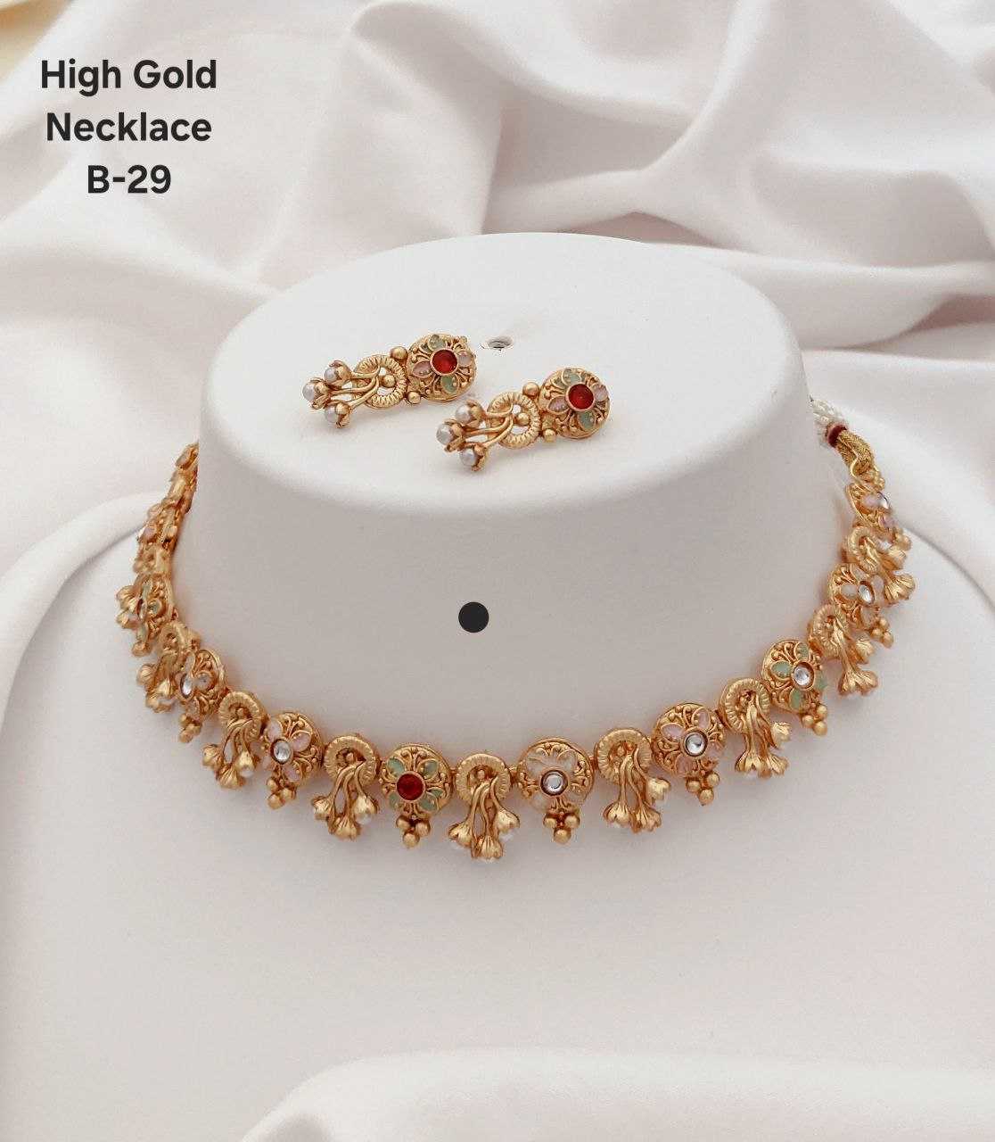 Ynf Brass Womens Jewellery Wholesale Choker Necklaces Necklaces Set Golden Necklace Set Manufacturer