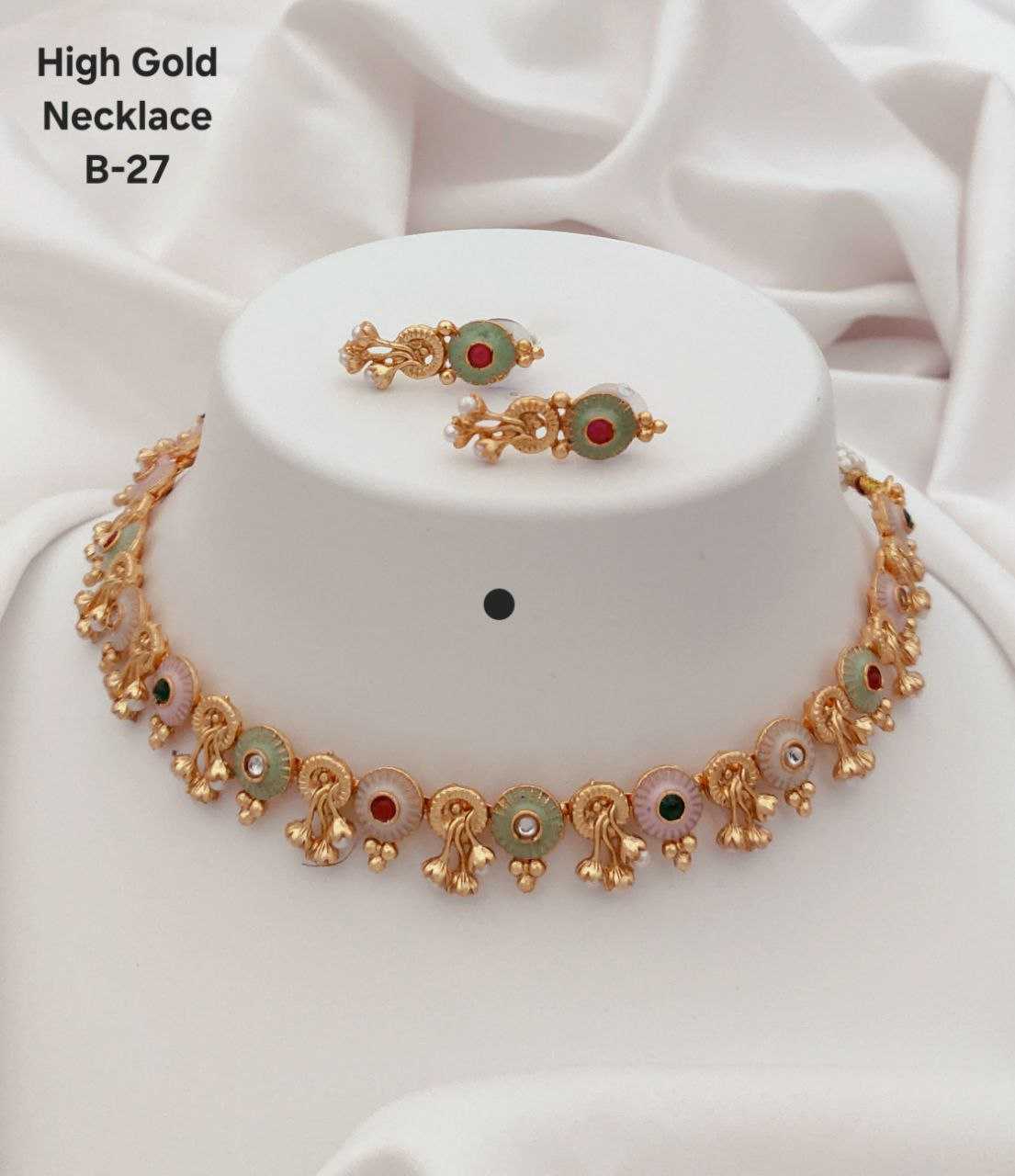 Ynf Brass Womens Jewellery Wholesale Choker Necklaces Necklaces Set Golden Necklace Set Manufacturer