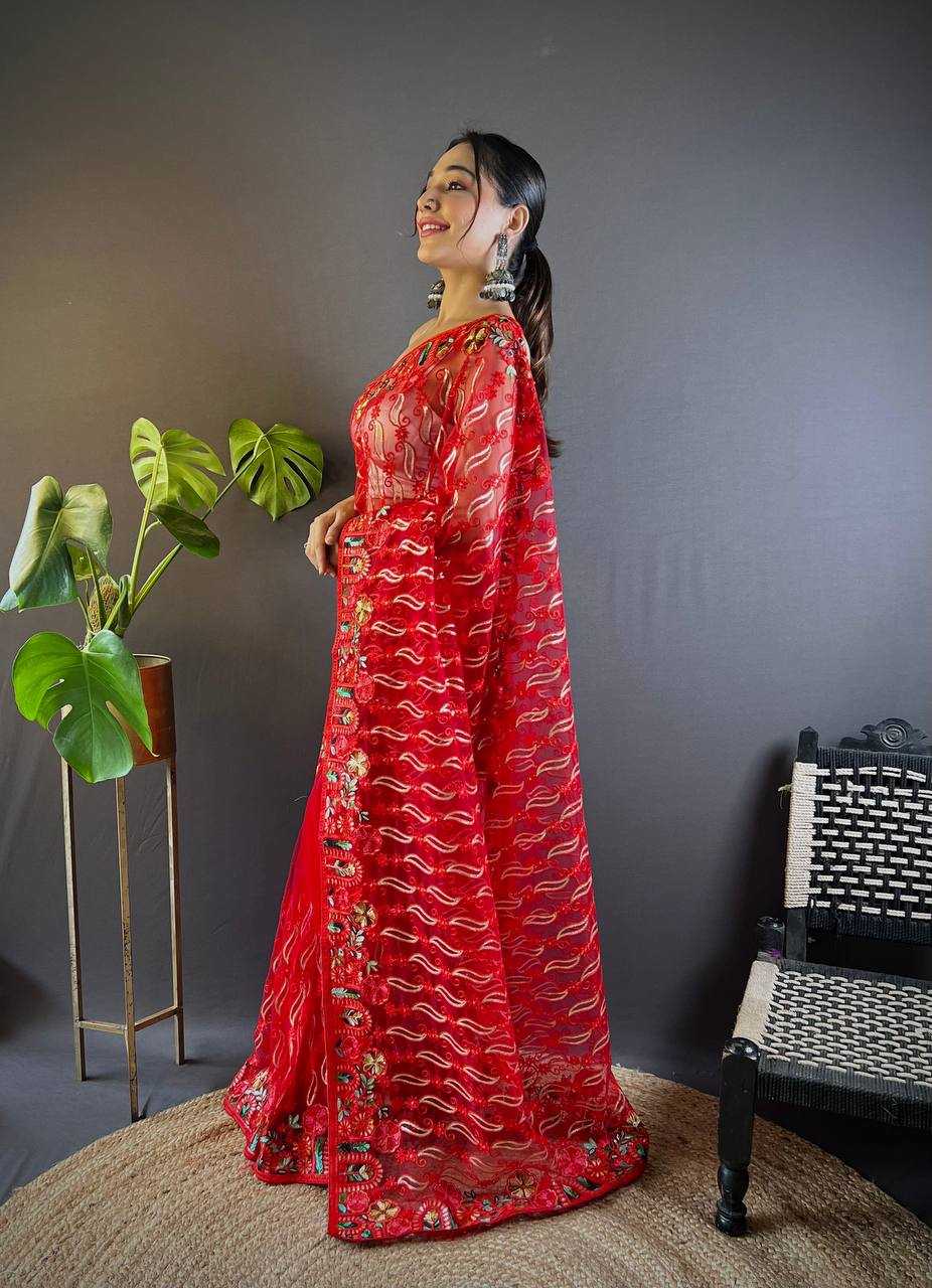 Ynf Butterfly Net KESH621 Surya Mukhi Sarees Wholesale Designer Sarees Net Sarees Embroidered Sarees Manufacturer