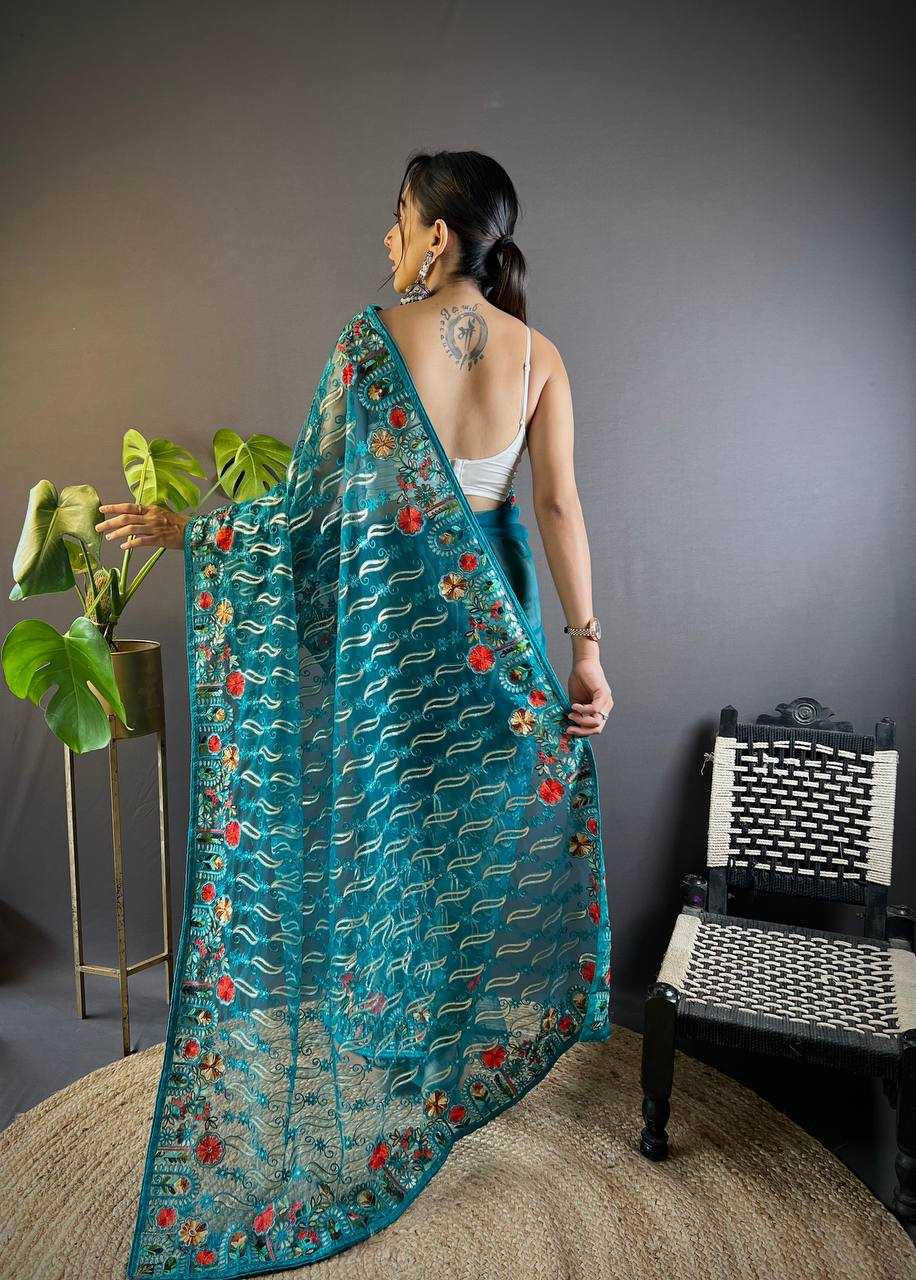 Ynf Butterfly Net KESH621 Surya Mukhi Sarees Wholesale Designer Sarees Net Sarees Embroidered Sarees Manufacturer