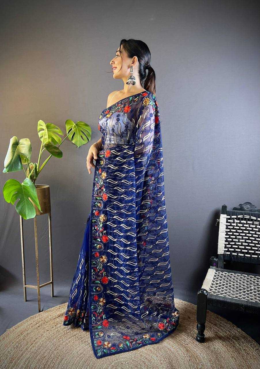 Ynf Butterfly Net KESH621 Surya Mukhi Sarees Wholesale Designer Sarees Net Sarees Embroidered Sarees Manufacturer