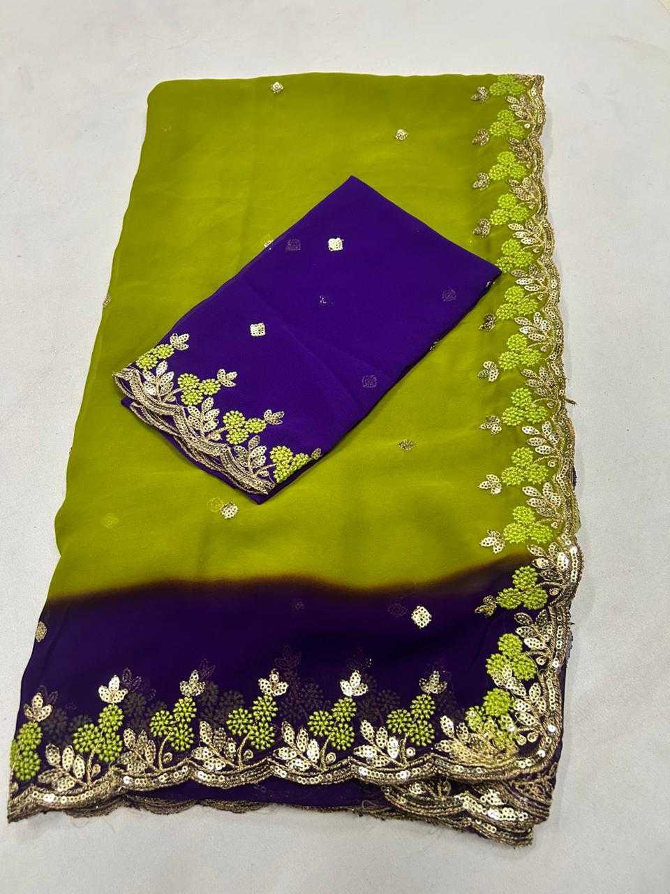 Ynf Chiffon KESH622 Padding Sarees Wholesale Fancy Sarees Chiffon Sarees Embroidered Sarees Manufacturer