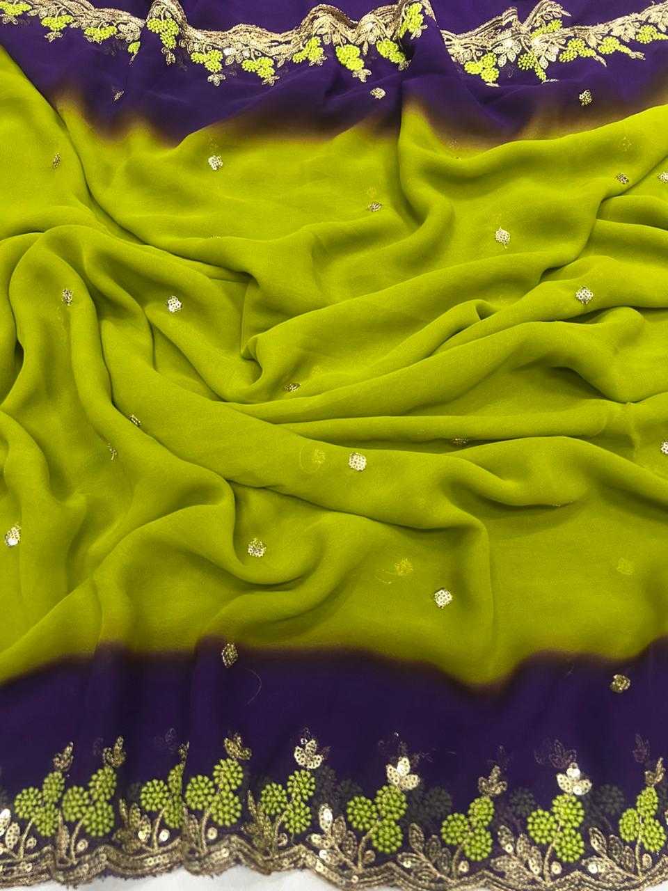 Ynf Chiffon KESH622 Padding Sarees Wholesale Fancy Sarees Chiffon Sarees Embroidered Sarees Manufacturer