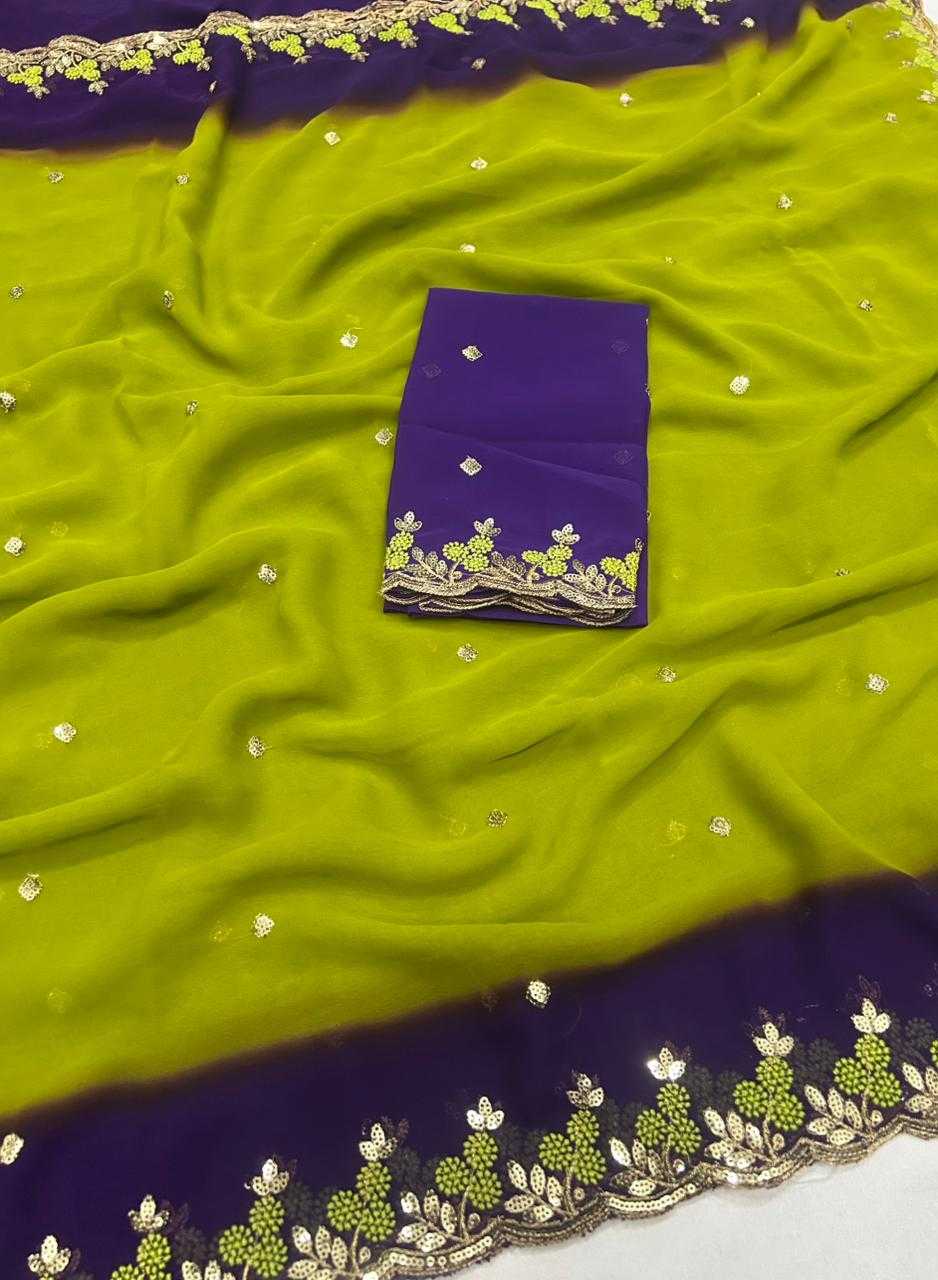 Ynf Chiffon KESH622 Padding Sarees Wholesale Fancy Sarees Chiffon Sarees Embroidered Sarees Manufacturer