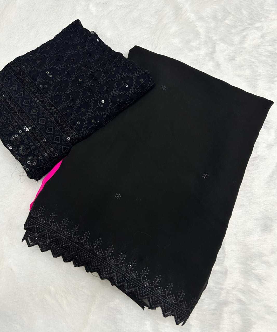 Ynf Chiffon KESH622 Soft Sarees Wholesale Chiffon Sarees Embroidered Sarees Cutwork Saree Manufacturer
