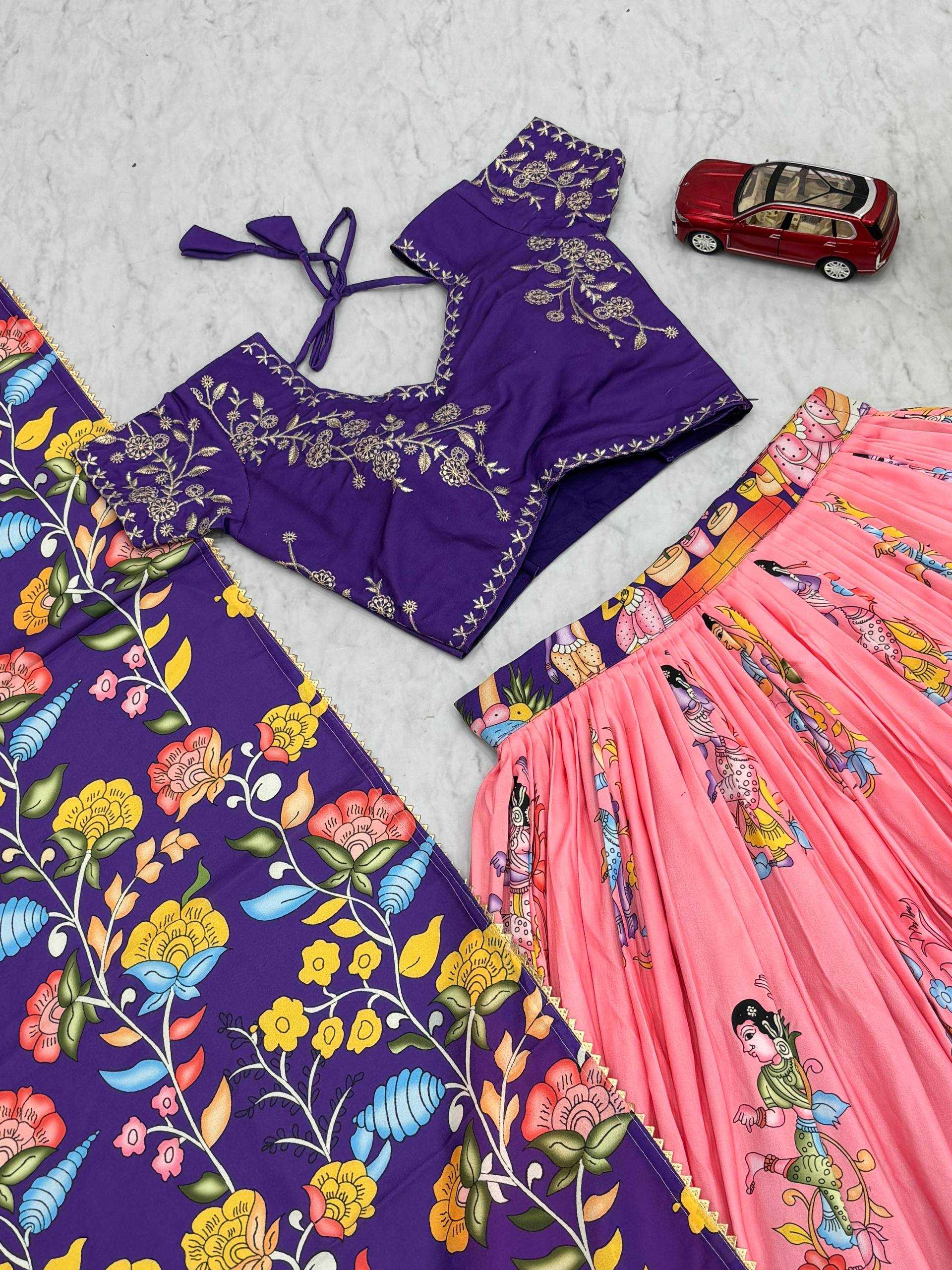 Ynf Cotton KESH496 537 Lehengas Wholesale Kalamkari Lehenga Wedding Lehenga Printed Lehenga Manufacturer