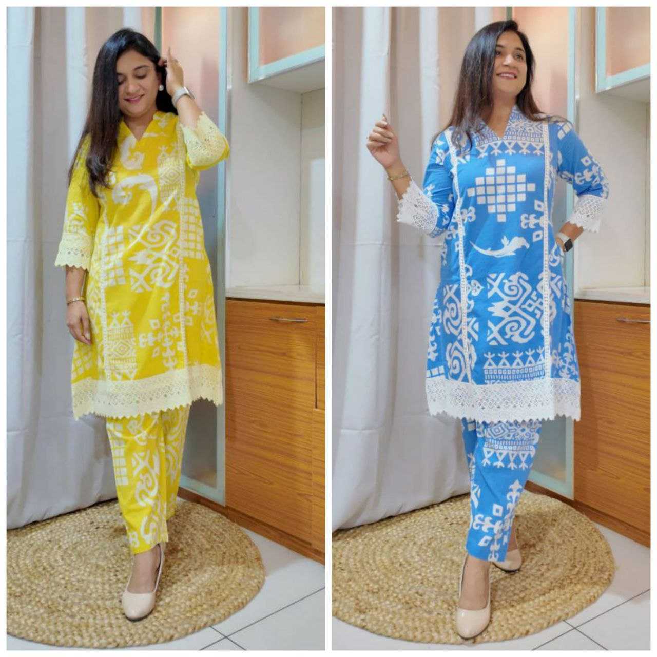 Ynf Cotton KESH613 038 Suits & Dresses Western Wears Festive Collections Wholesale Co-ord Set Casual Dresses Cotton Dresses Manufacturer