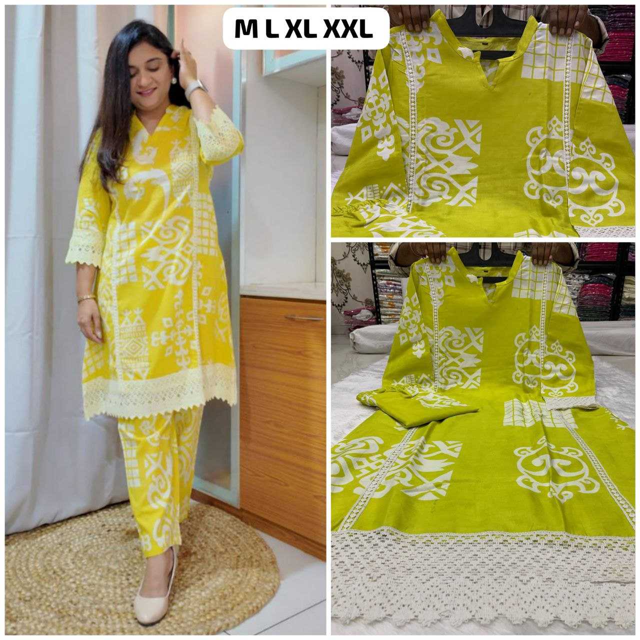 Ynf Cotton KESH613 038 Suits & Dresses Western Wears Festive Collections Wholesale Co-ord Set Casual Dresses Cotton Dresses Manufacturer