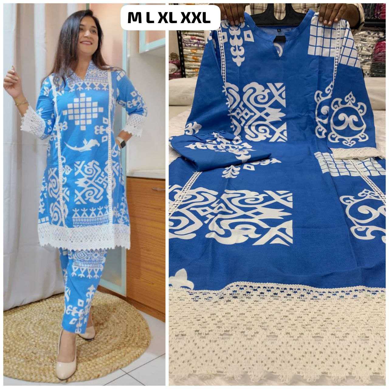 Ynf Cotton KESH613 038 Suits & Dresses Western Wears Festive Collections Wholesale Co-ord Set Casual Dresses Cotton Dresses Manufacturer