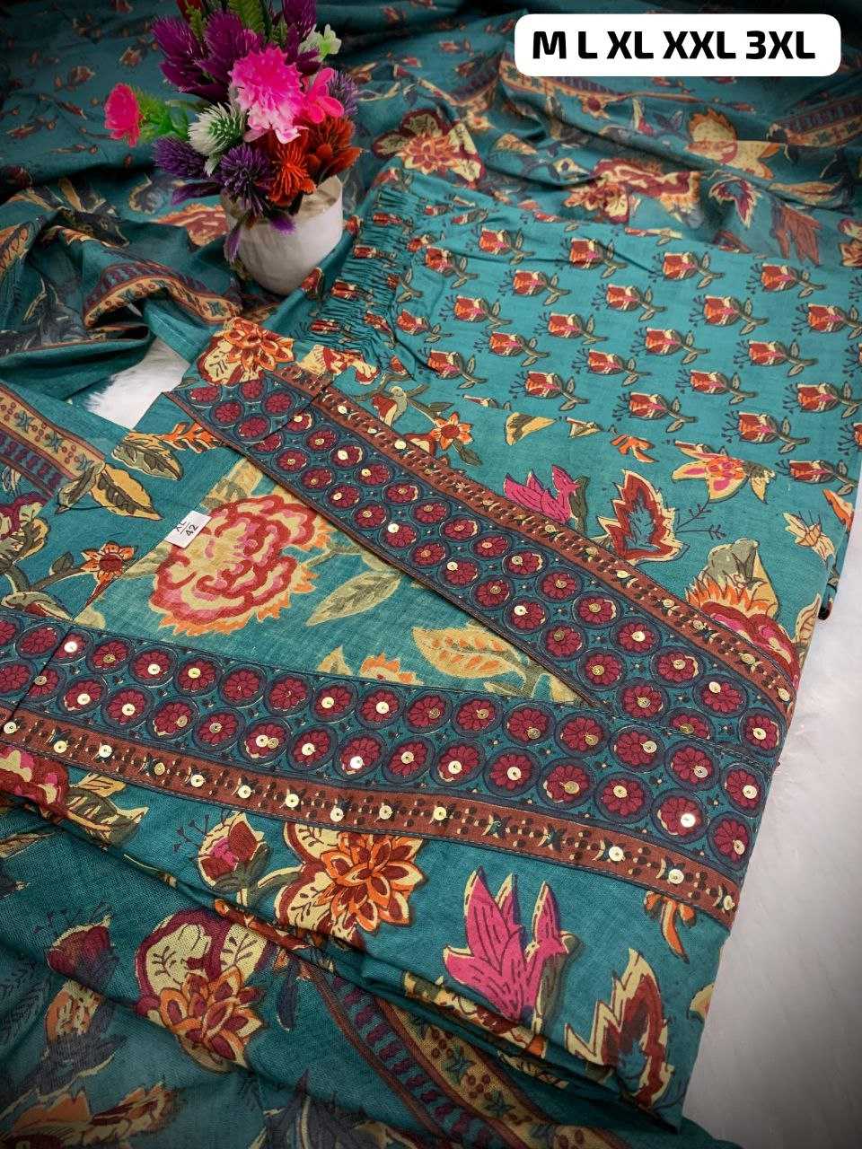 Ynf Cotton KESH613 054 Suits & Dresses Festive Collections Wholesale Printed Suits Cotton Suits Anarkali Suits Manufacturer