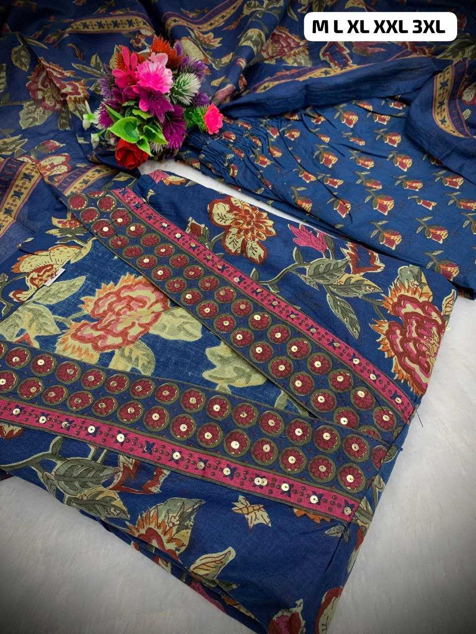 Ynf Cotton KESH613 054 Suits & Dresses Festive Collections Wholesale Printed Suits Cotton Suits Anarkali Suits Manufacturer