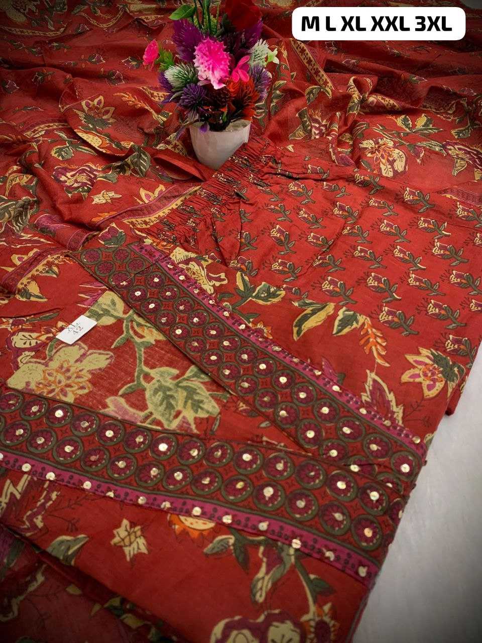 Ynf Cotton KESH613 054 Suits & Dresses Festive Collections Wholesale Printed Suits Cotton Suits Anarkali Suits Manufacturer