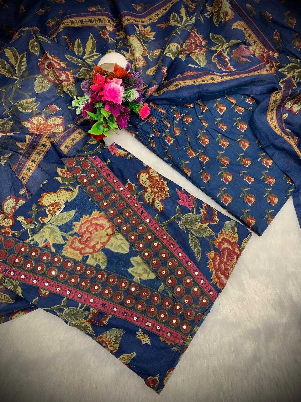 Ynf Cotton KESH613 054 Suits & Dresses Festive Collections Wholesale Printed Suits Cotton Suits Anarkali Suits Manufacturer