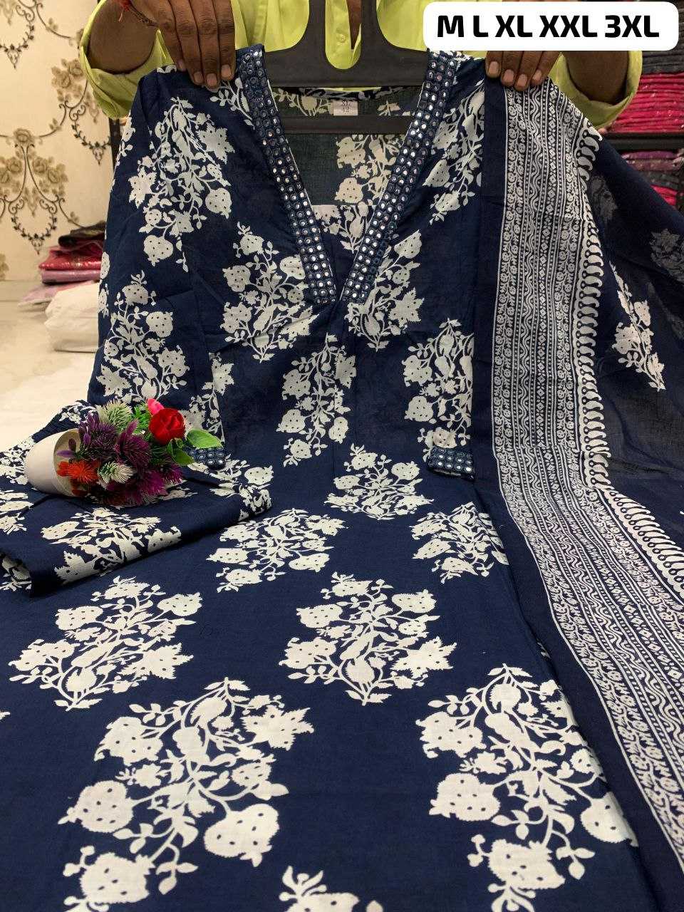 Ynf Cotton KESH613 100 Kurti Plus Size Collections Wholesale Festive Kurtis Printed Kurtis Kurti With Pants Manufacturer