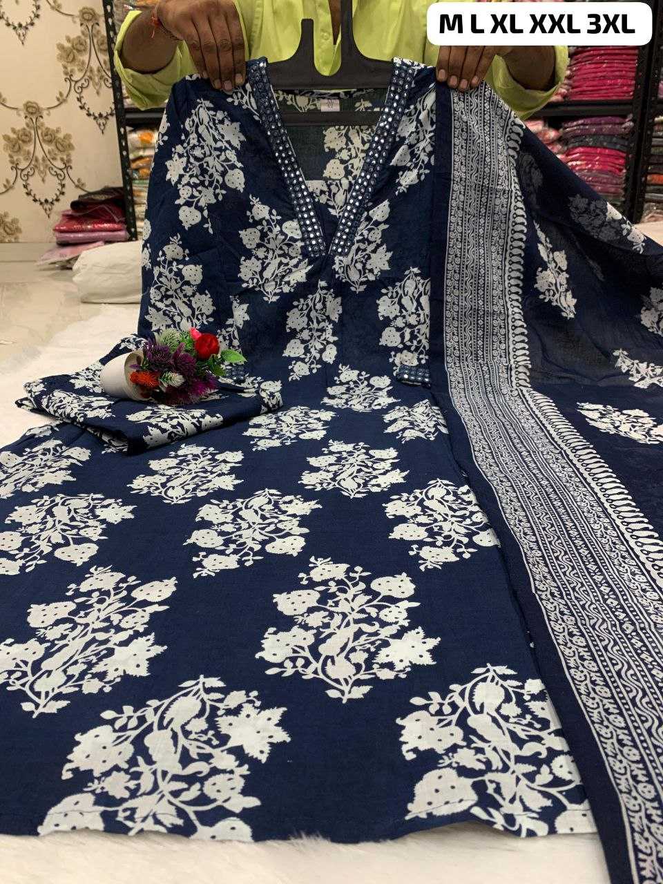 Ynf Cotton KESH613 100 Kurti Plus Size Collections Wholesale Festive Kurtis Printed Kurtis Kurti With Pants Manufacturer