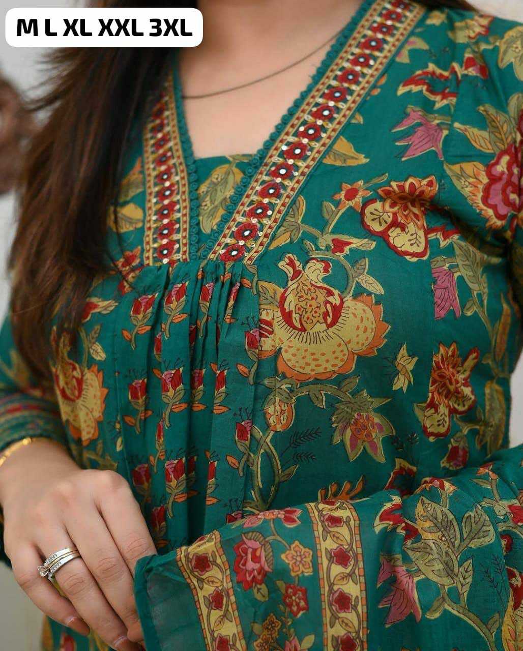 Ynf Cotton KESH613 106 Kurti Plus Size Collections Wholesale Festive Kurtis Printed Kurtis Anarkali Kurtis Manufacturer