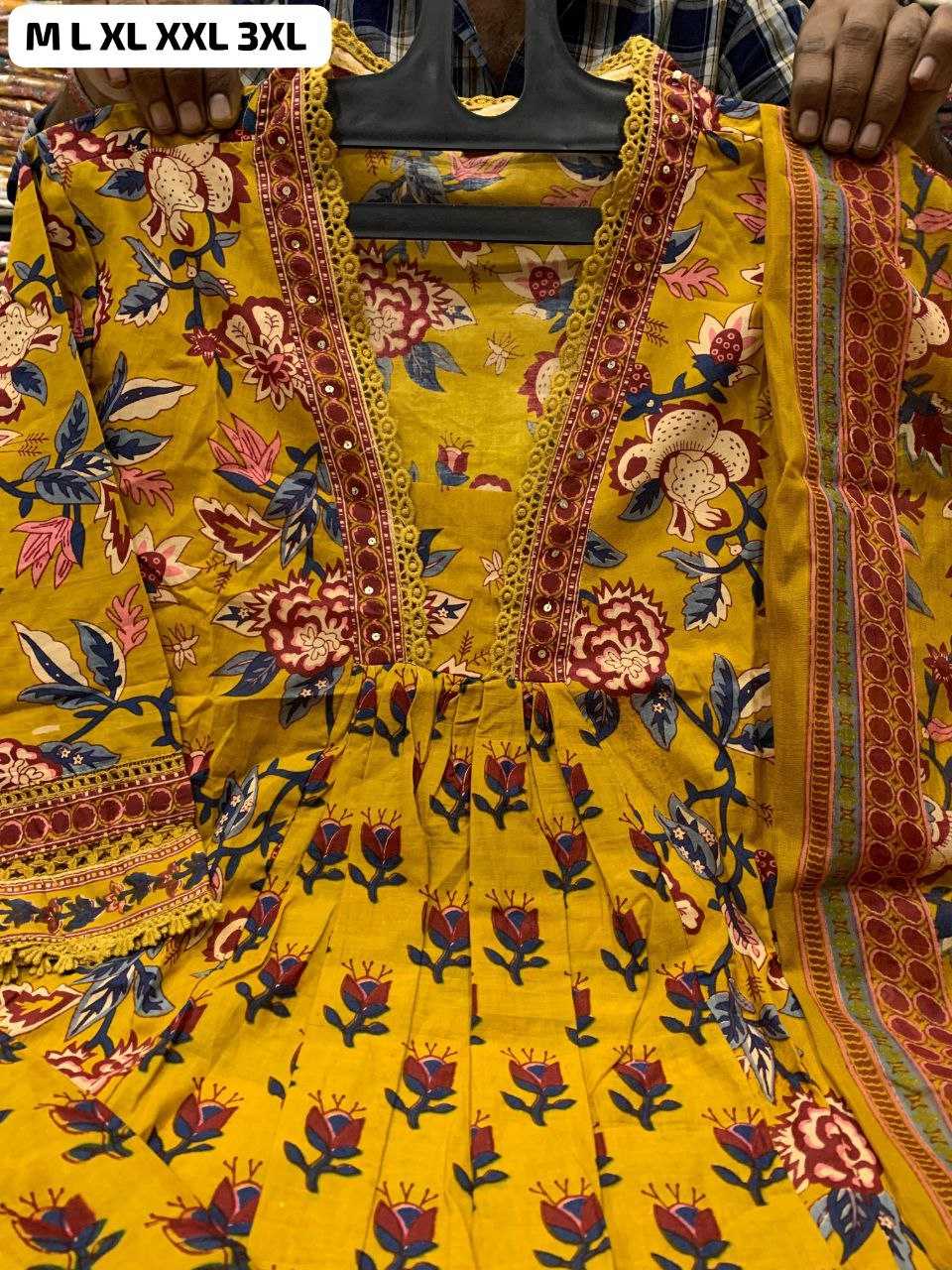 Ynf Cotton KESH613 106 Kurti Plus Size Collections Wholesale Festive Kurtis Printed Kurtis Anarkali Kurtis Manufacturer