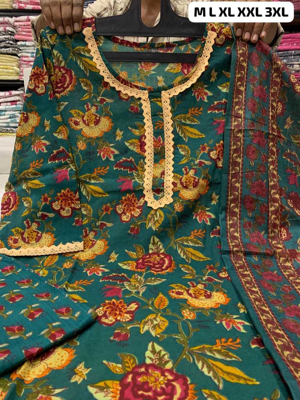 Ynf Cotton KESH613 122 Kurti Plus Size Collections Wholesale Workwear Kurtis Printed Kurtis Straight Kurtis Manufacturer