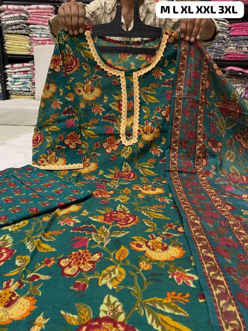 Ynf Cotton KESH613 122 Kurti Plus Size Collections Wholesale Workwear Kurtis Printed Kurtis Straight Kurtis Manufacturer