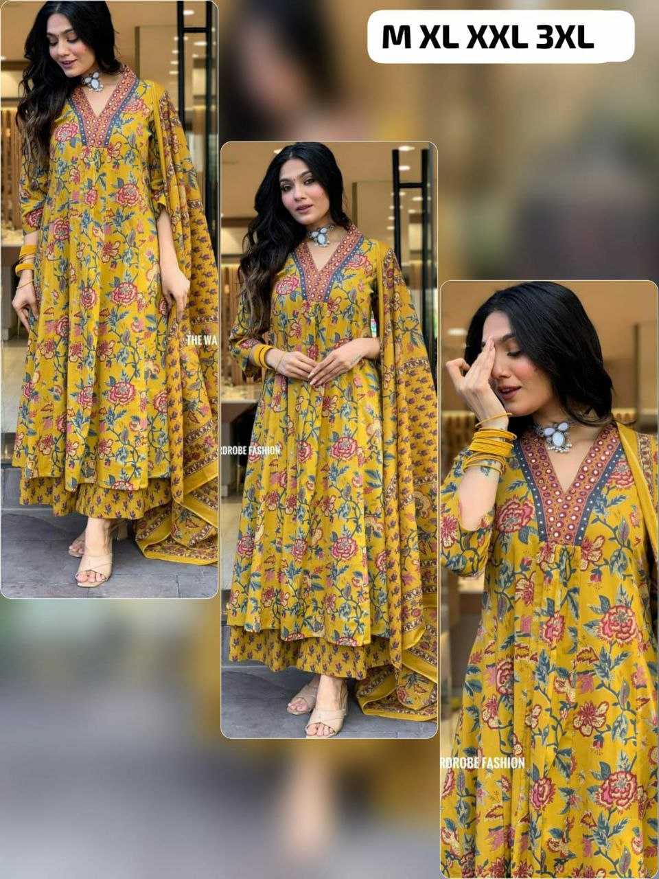 Ynf Cotton KESH613 125 Kurti Plus Size Collections Wholesale Printed Kurtis Anarkali Kurtis Kurti Bottom With Dupatta Manufacturer
