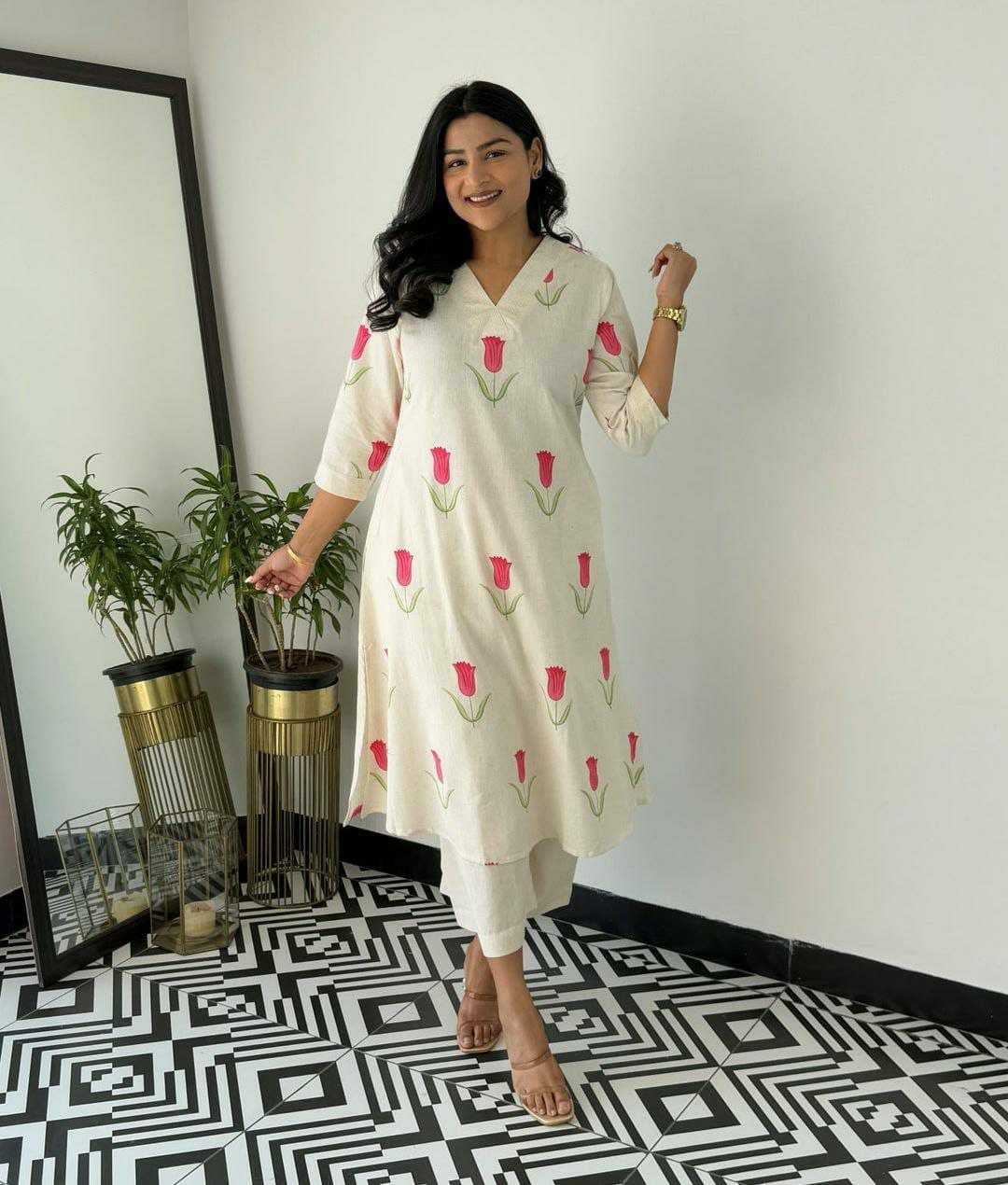 Ynf Cotton KESH613 201 Kurti Western Wears Festive Collections Wholesale Co-ord Set Printed Kurtis Kurtis With Bottom Manufacturer