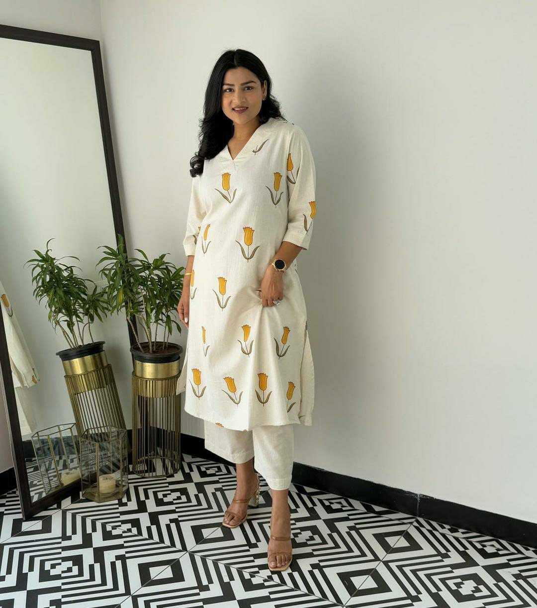 Ynf Cotton KESH613 201 Kurti Western Wears Festive Collections Wholesale Co-ord Set Printed Kurtis Kurtis With Bottom Manufacturer