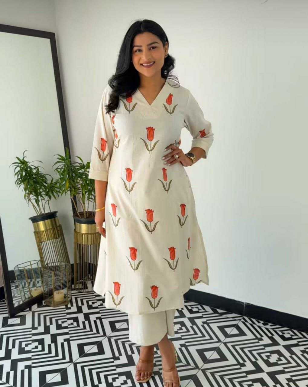 Ynf Cotton KESH613 201 Kurti Western Wears Festive Collections Wholesale Co-ord Set Printed Kurtis Kurtis With Bottom Manufacturer