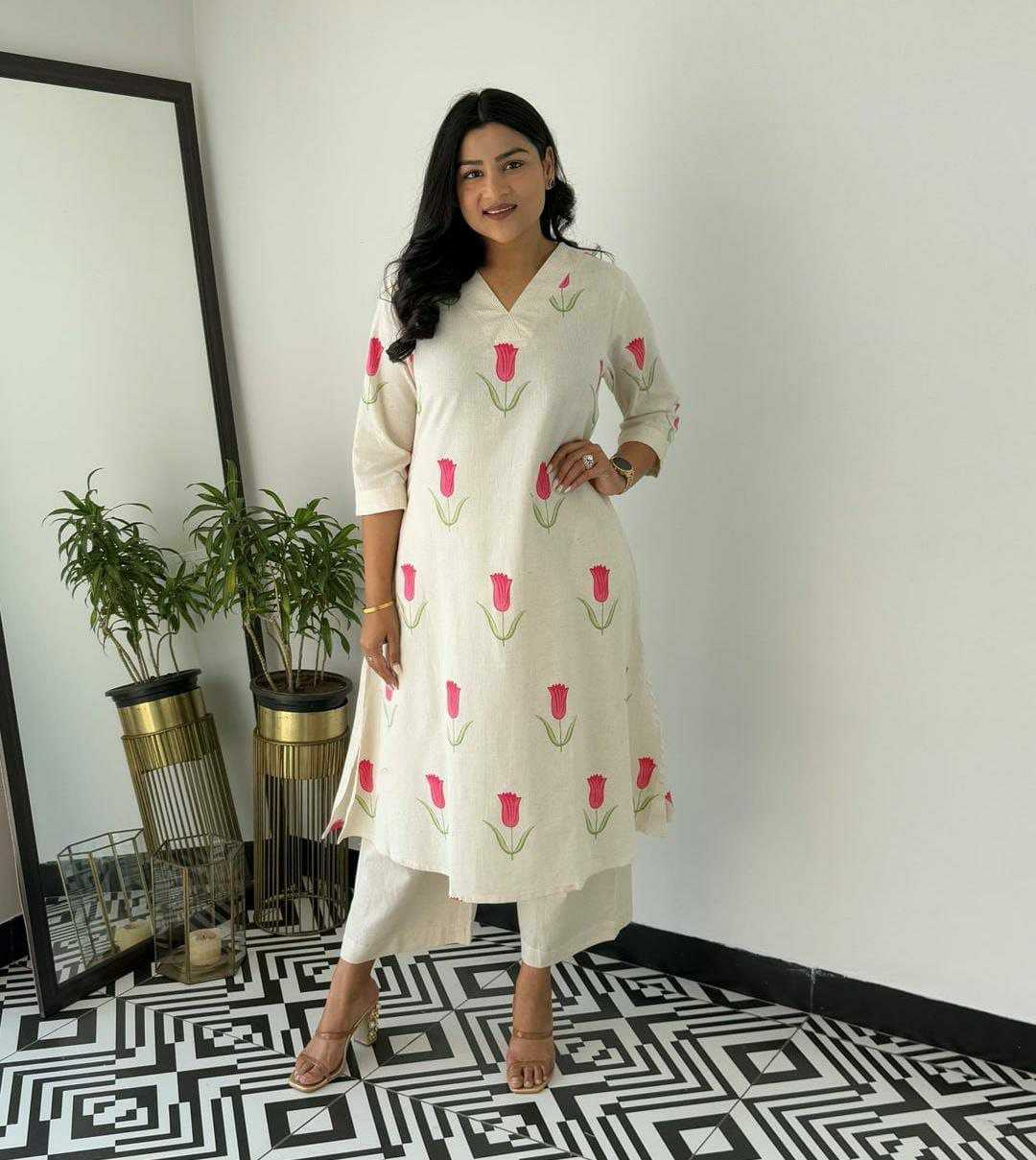 Ynf Cotton KESH613 201 Kurti Western Wears Festive Collections Wholesale Co-ord Set Printed Kurtis Kurtis With Bottom Manufacturer
