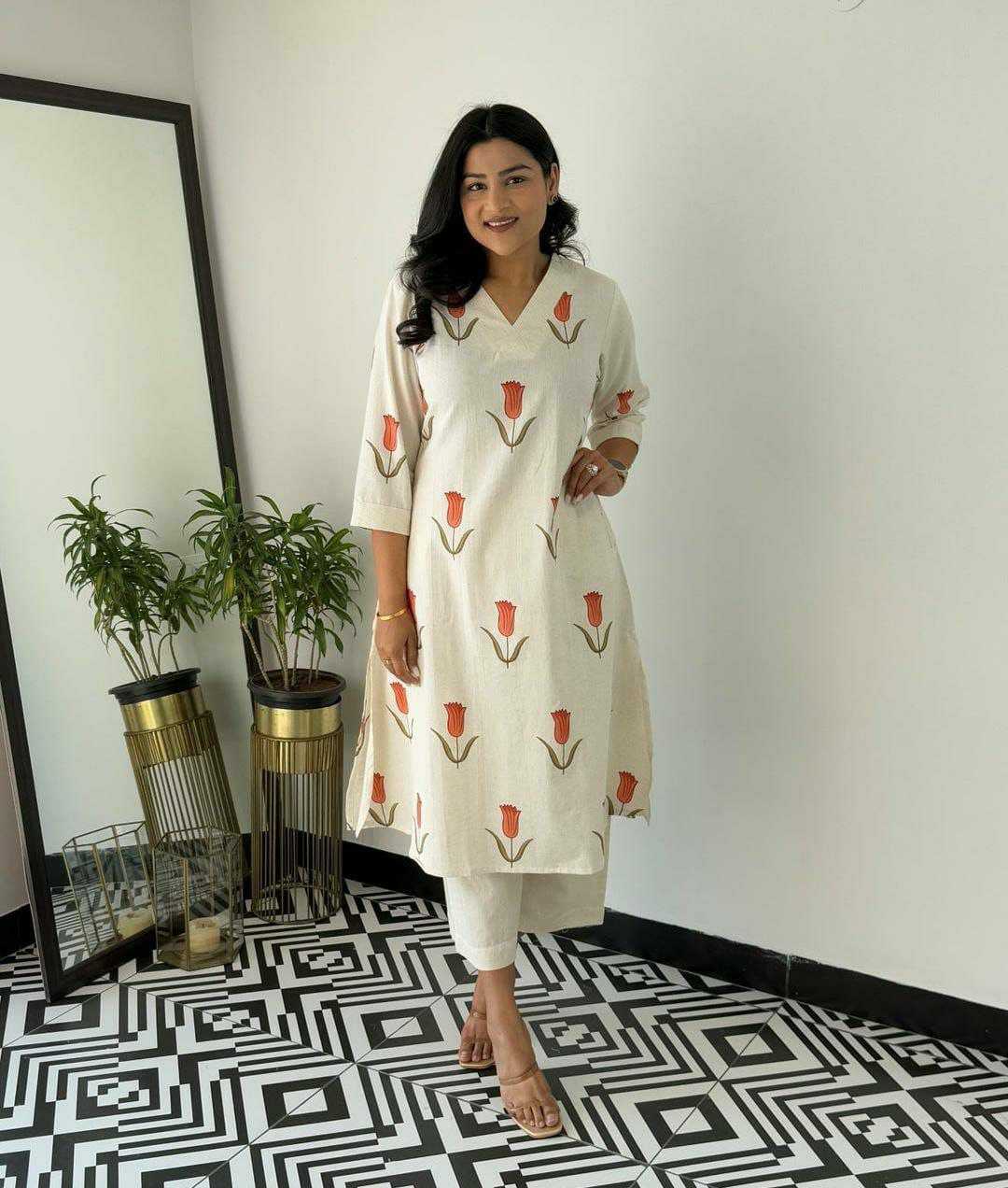 Ynf Cotton KESH613 201 Kurti Western Wears Festive Collections Wholesale Co-ord Set Printed Kurtis Kurtis With Bottom Manufacturer