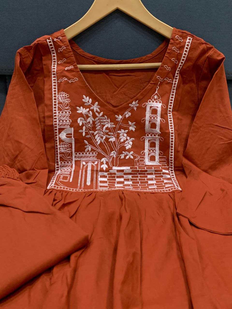 Ynf Cotton KESH613 206 Suits & Dresses Western Wears Festive Collections Wholesale Co-ord Set Embroidered Dresses Cotton Dresses Manufacturer