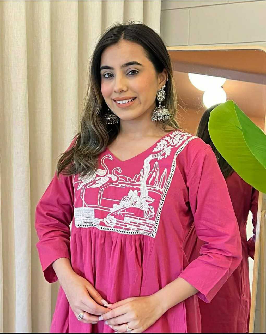 Ynf Cotton KESH613 209 Suits & Dresses Western Wears Festive Collections Wholesale Co-ord Set Embroidered Dresses Cotton Dresses Manufacturer