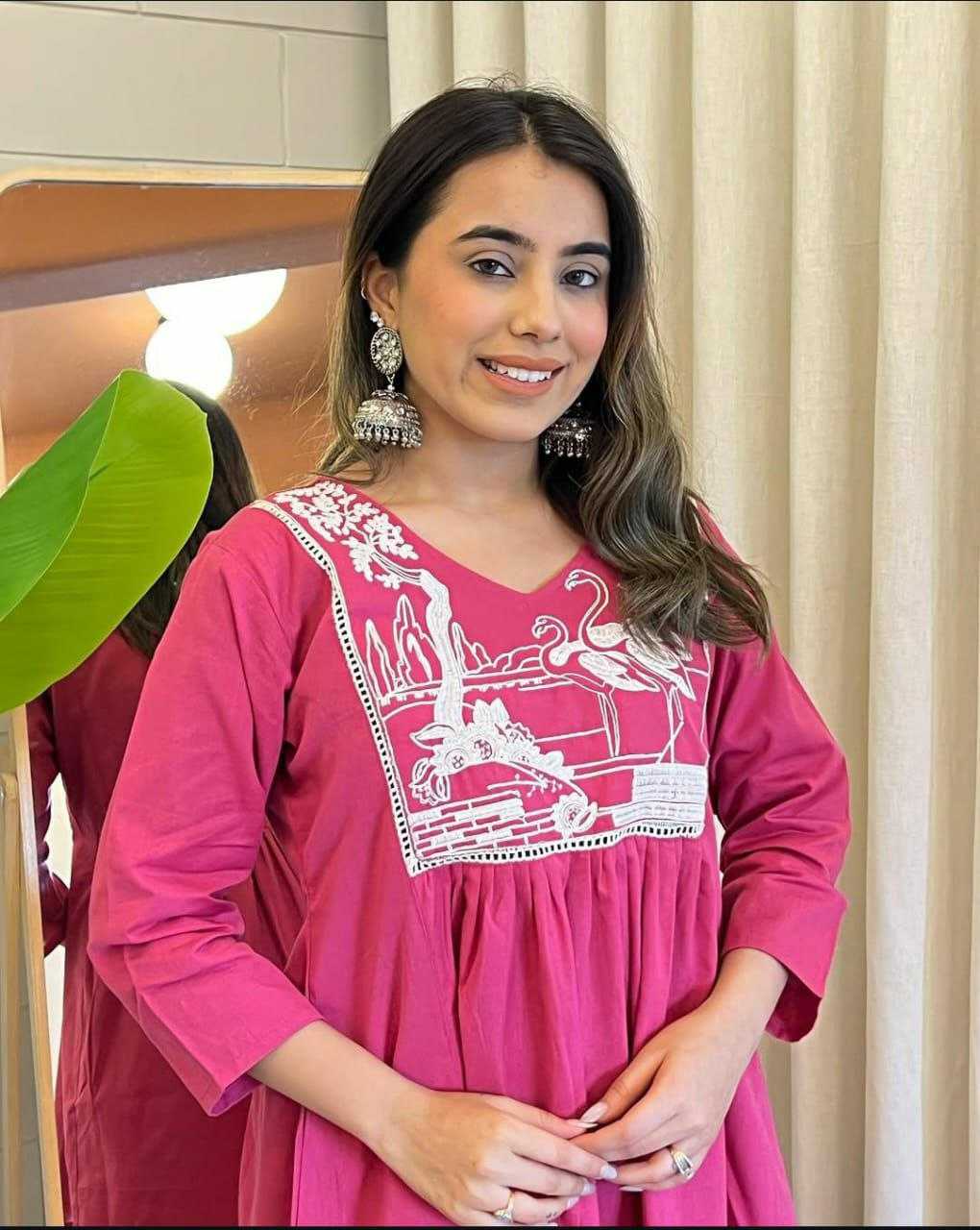 Ynf Cotton KESH613 209 Suits & Dresses Western Wears Festive Collections Wholesale Co-ord Set Embroidered Dresses Cotton Dresses Manufacturer