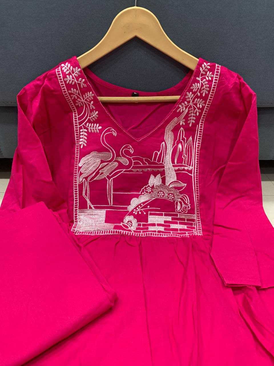 Ynf Cotton KESH613 209 Suits & Dresses Western Wears Festive Collections Wholesale Co-ord Set Embroidered Dresses Cotton Dresses Manufacturer