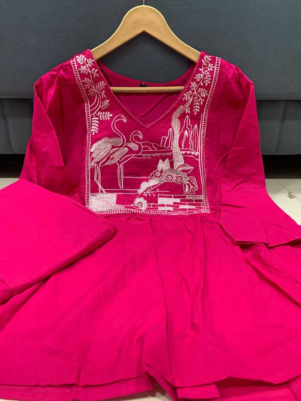 Ynf Cotton KESH613 209 Suits & Dresses Western Wears Festive Collections Wholesale Co-ord Set Embroidered Dresses Cotton Dresses Manufacturer
