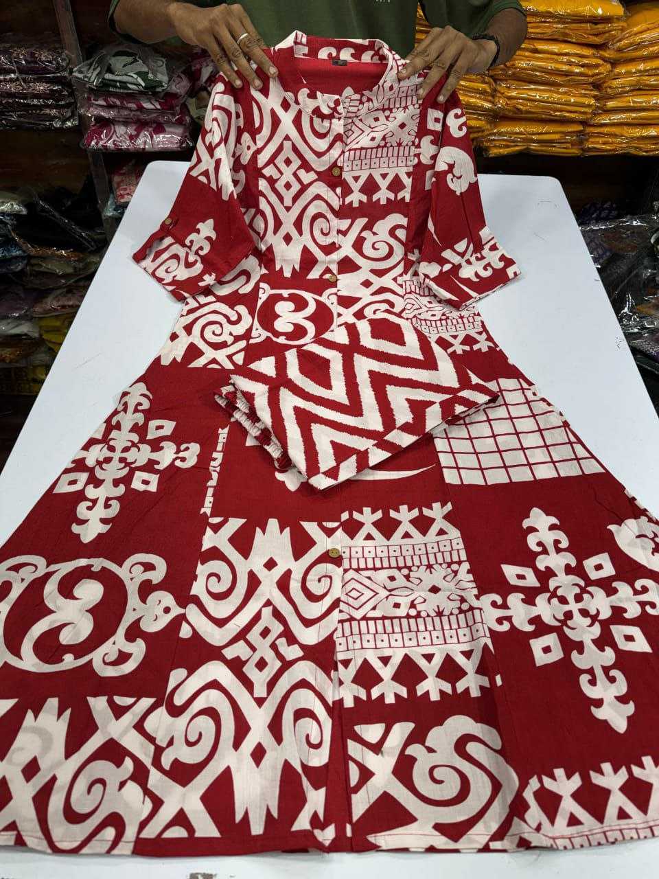 Ynf Cotton KESH613 214 Suits & Dresses Western Wears Festive Collections Wholesale Co-ord Set Printed Dresses Cotton Dresses Manufacturer