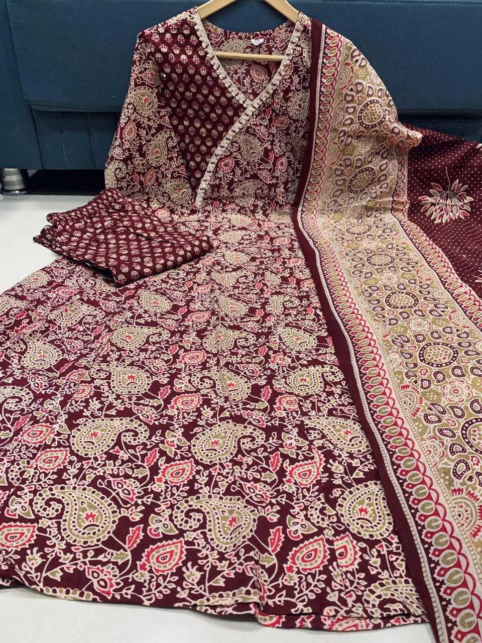Ynf Cotton KESH613 215 Suits & Dresses Festive Collections Wholesale Printed Suits Cotton Suits Anarkali Suits Manufacturer