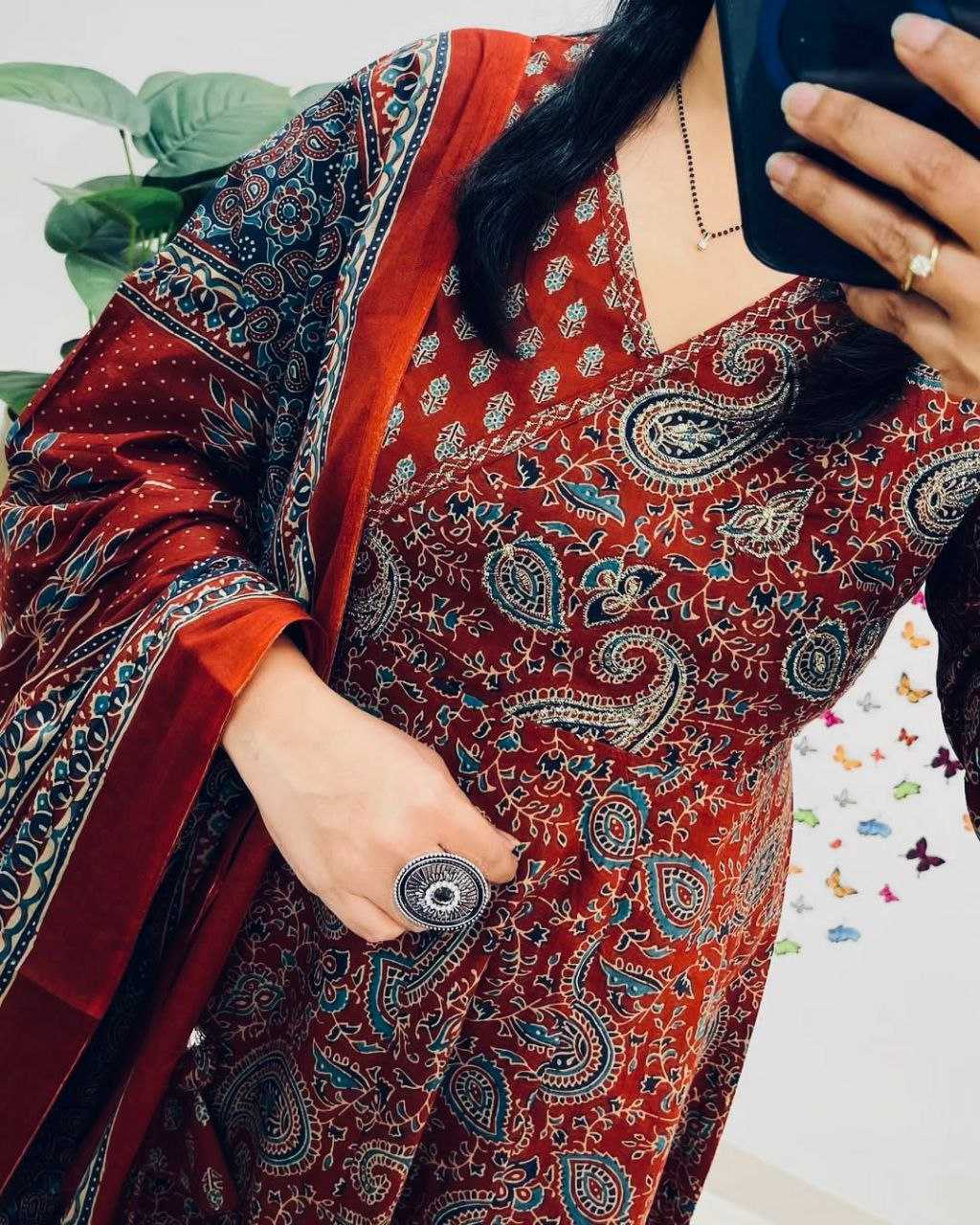 Ynf Cotton KESH613 215 Suits & Dresses Festive Collections Wholesale Printed Suits Cotton Suits Anarkali Suits Manufacturer