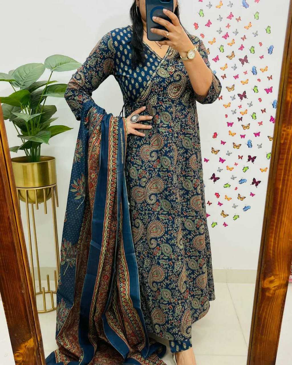 Ynf Cotton KESH613 215 Suits & Dresses Festive Collections Wholesale Printed Suits Cotton Suits Anarkali Suits Manufacturer