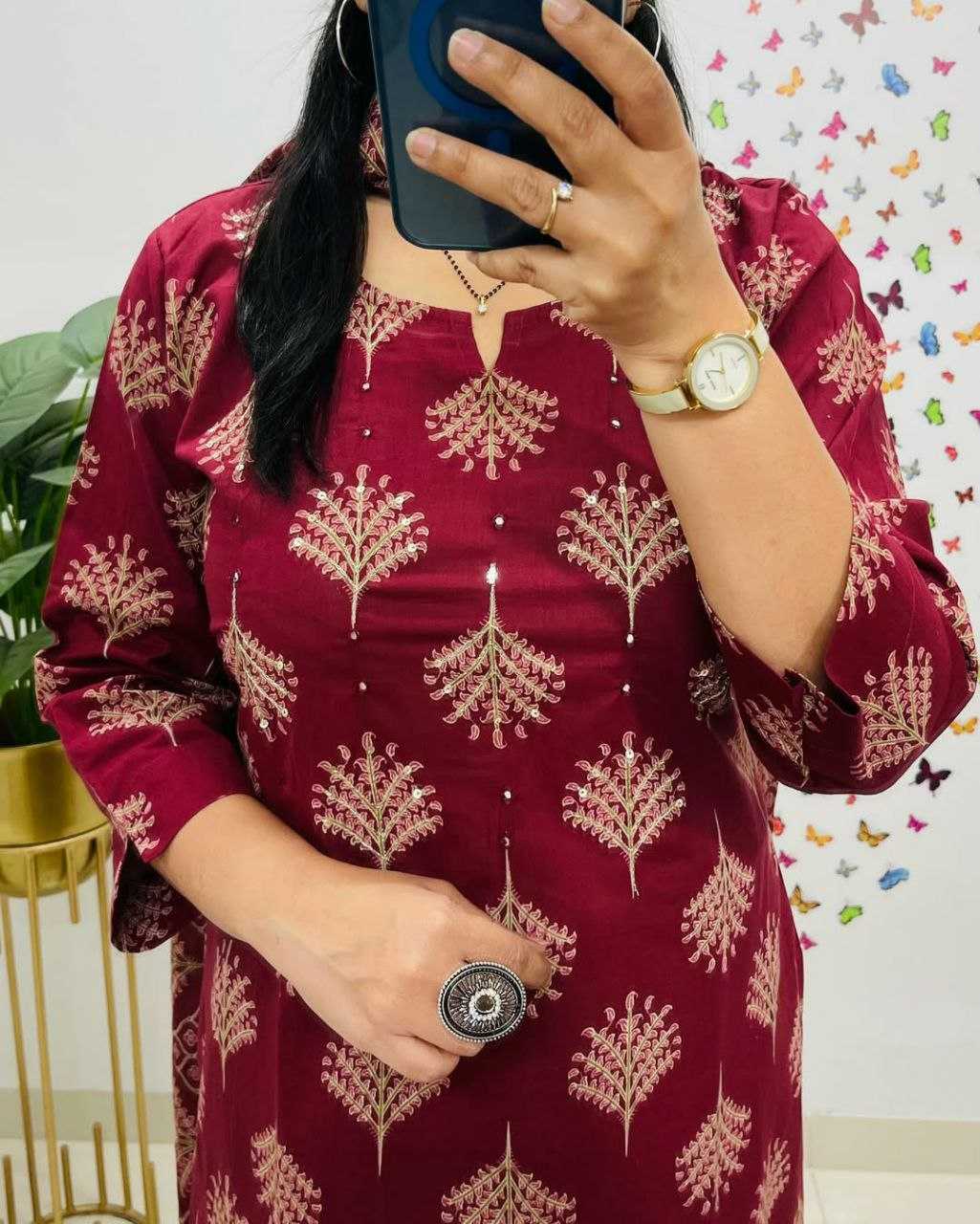 Ynf Cotton KESH613 217 Suits & Dresses Festive Collections Wholesale Printed Suits Cotton Suits Handwork Suits Manufacturer
