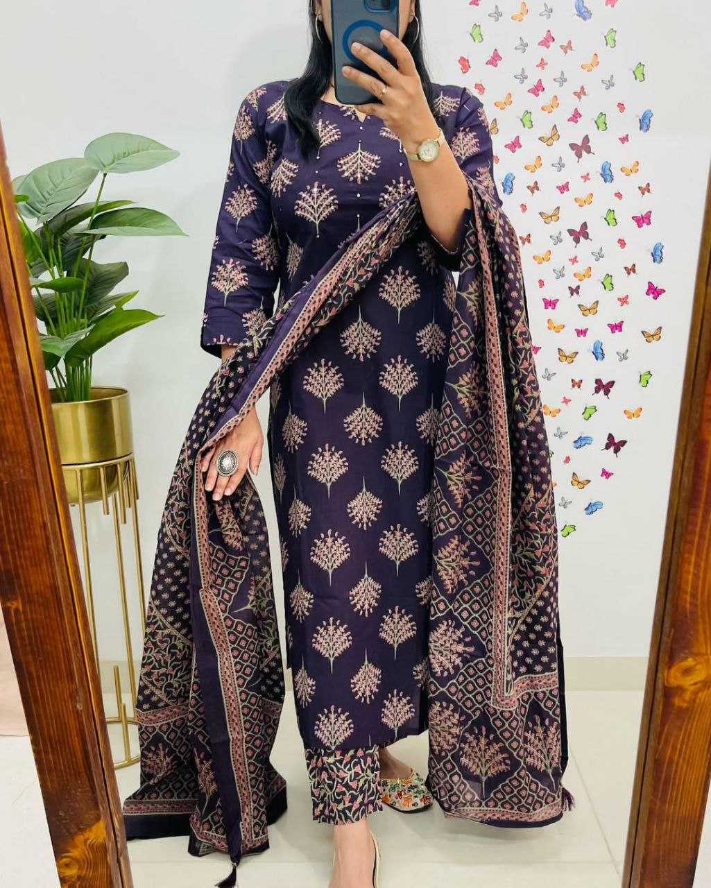 Ynf Cotton KESH613 217 Suits & Dresses Festive Collections Wholesale Printed Suits Cotton Suits Handwork Suits Manufacturer
