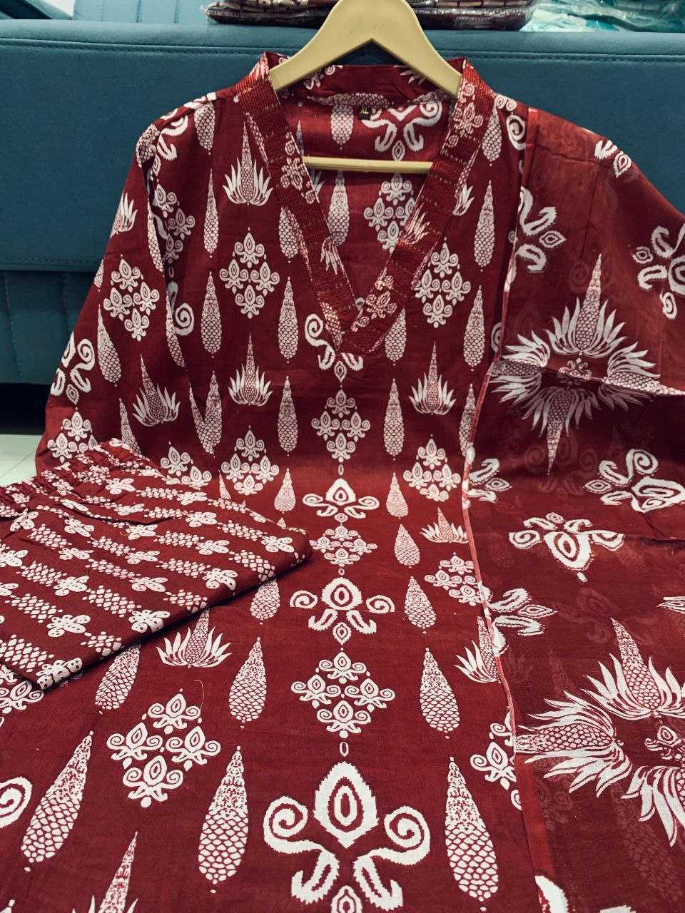 Ynf Cotton KESH613 220 Suits & Dresses Festive Collections Wholesale Printed Suits Cotton Suits Handwork Suits Manufacturer