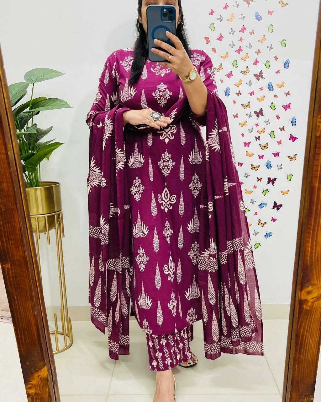 Ynf Cotton KESH613 220 Suits & Dresses Festive Collections Wholesale Printed Suits Cotton Suits Handwork Suits Manufacturer