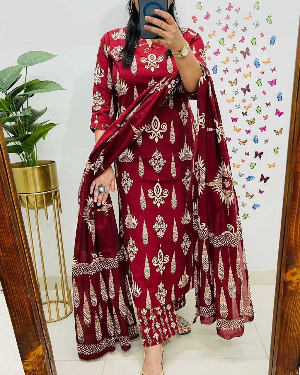 Ynf Cotton KESH613 220 Suits & Dresses Festive Collections Wholesale Printed Suits Cotton Suits Handwork Suits Manufacturer