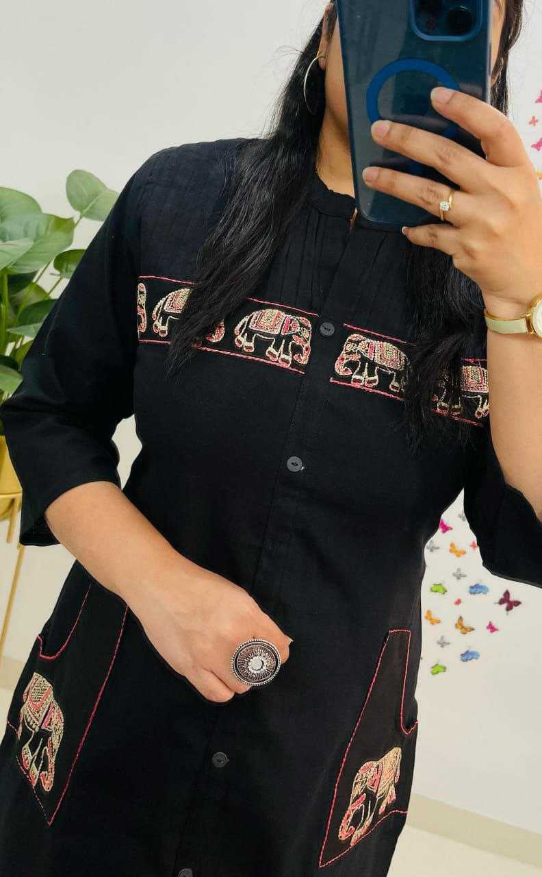 Ynf Cotton KESH613 230 Kurti Festive Collections Wholesale Cotton Kurtis Embroidered Kurtis Kurtis With Pockets Manufacturer