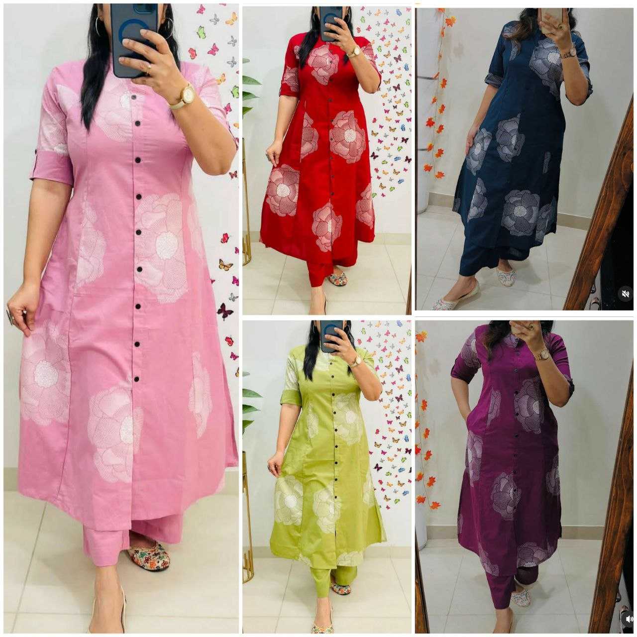 Ynf Cotton KESH613 232 Suits & Dresses Western Wears Festive Collections Wholesale Co-ord Set Palazzo Suit Printed Dresses Manufacturer